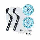 Voltano Zijwieltjes LED Verlichting Solid – Blauw – 12-20 Inch - Verstevigd Staal