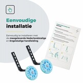 Voltano Zijwieltjes LED Verlichting Solid – Blauw – 12-20 Inch - Verstevigd Staal