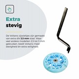 Voltano Zijwieltjes LED Verlichting Solid – Blauw – 12-20 Inch - Verstevigd Staal
