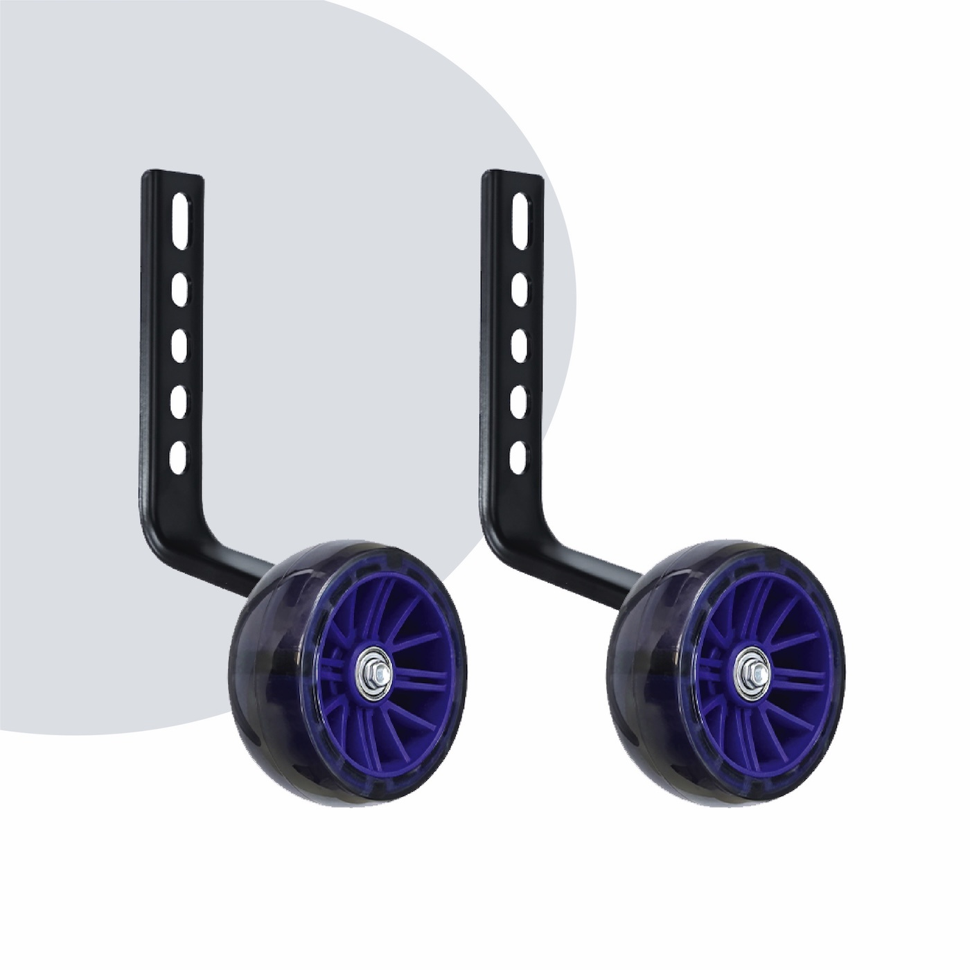 Voltano Zijwieltjes LED Verlichting Steady XL - Blauw - 12-20 Inch - Verstevigd Staal