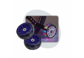 Voltano Zijwieltjes LED Verlichting Steady XL - Blauw - 12-20 Inch - Verstevigd Staal