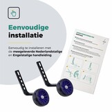 Voltano Zijwieltjes LED Verlichting Steady XL - Blauw - 12-20 Inch - Verstevigd Staal