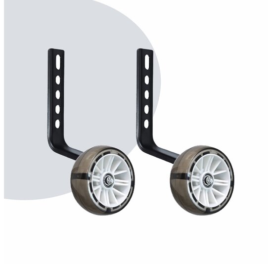 Voltano Zijwieltjes LED Verlichting Steady XL - Wit - 12-20 Inch - Verstevigd Staal