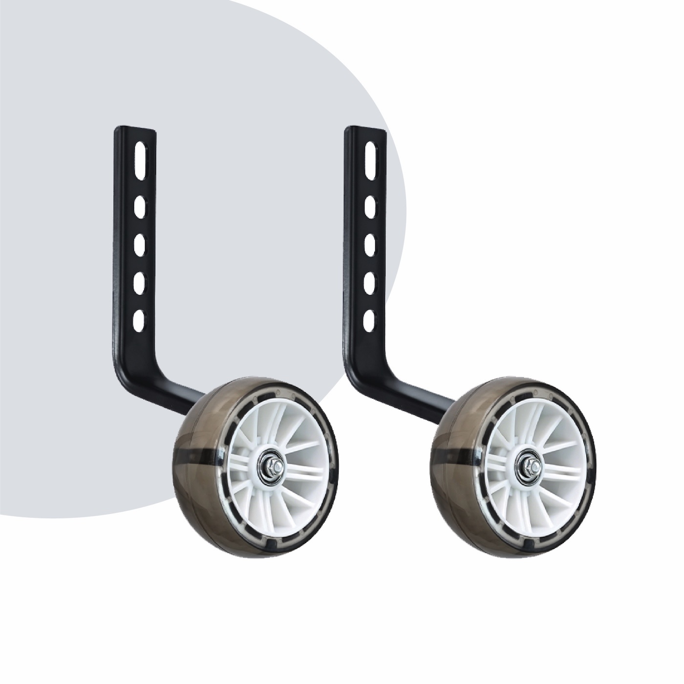Voltano Zijwieltjes LED Verlichting Steady XL - Wit - 12-20 Inch - Verstevigd Staal