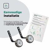Voltano Zijwieltjes LED Verlichting Steady XL - Wit - 12-20 Inch - Verstevigd Staal