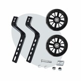 Voltano Zijwieltjes LED Verlichting Steady XL - Zwart - 12-20 Inch - Verstevigd Staal