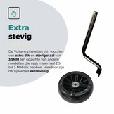 Voltano Zijwieltjes LED Verlichting Steady XL - Zwart - 12-20 Inch - Verstevigd Staal