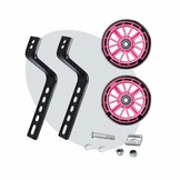 Voltano Zijwieltjes LED Verlichting Steady XL - Roze - 12-20 Inch - Verstevigd Staal