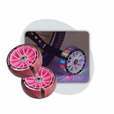 Voltano Zijwieltjes LED Verlichting Steady XL - Roze - 12-20 Inch - Verstevigd Staal