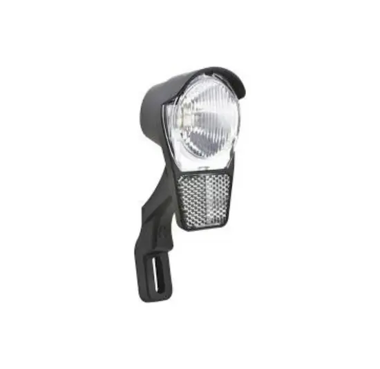Spanninga Galeo XDO Koplamp - Naafdynamo - Incl Vorkbeugel - Zwart