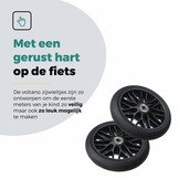 Voltano Zijwieltjes Strong - Zwart - 12-20 Inch - Verstevigd Staal
