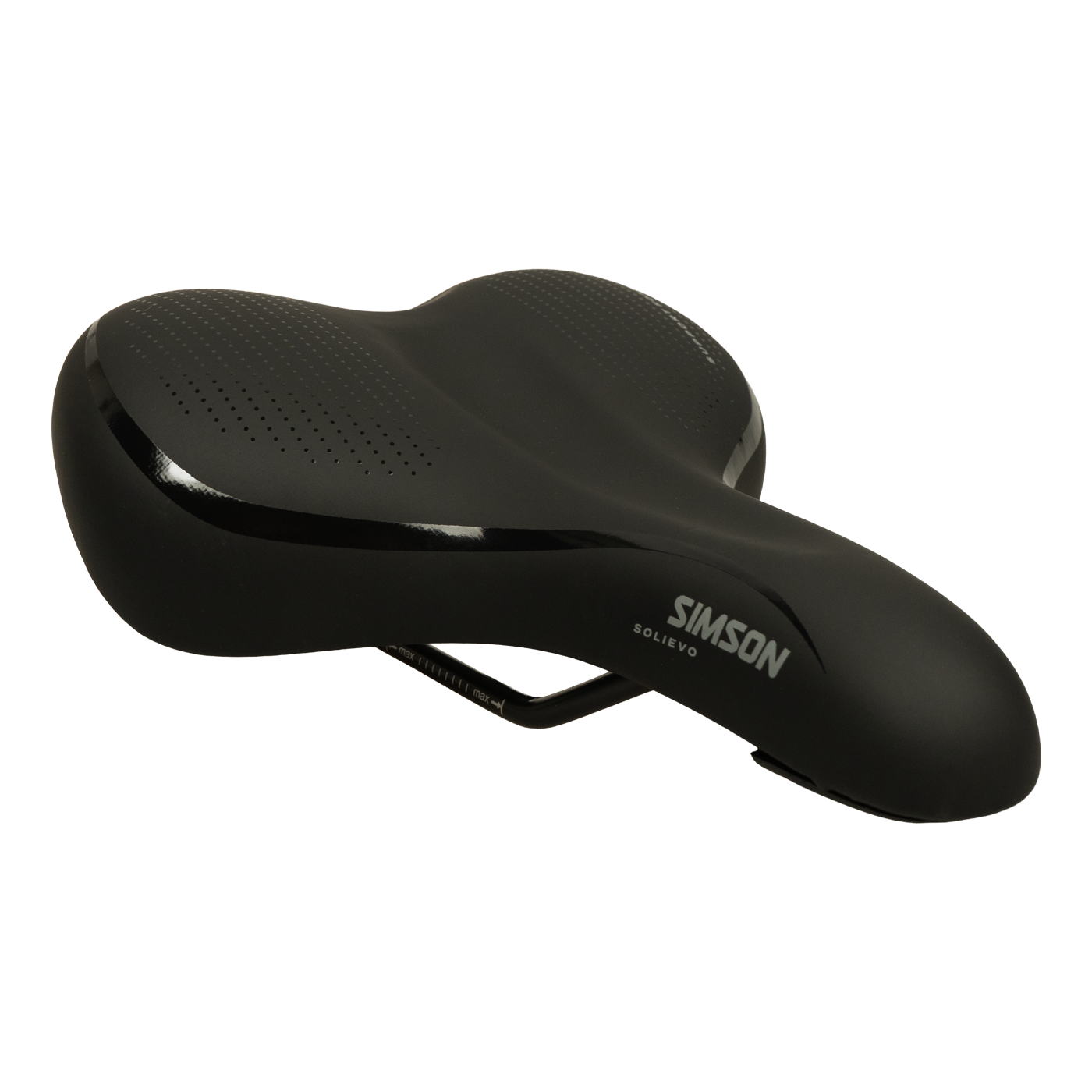 Simson Sollievo Fietszadel - Unisex - Zwart
