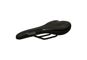 Simson Ibrida Fietszadel - Unisex - Zwart