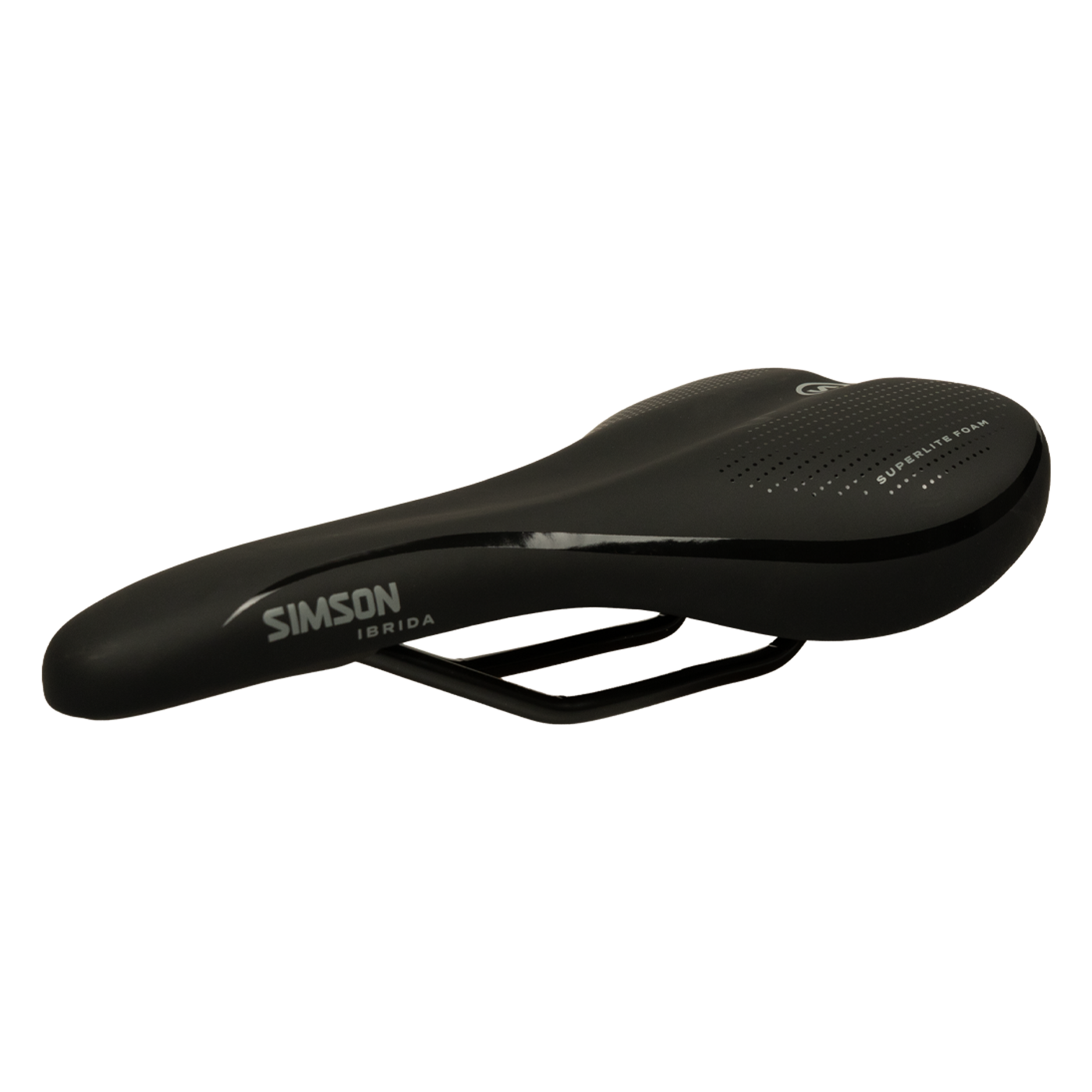 Simson Ibrida Fietszadel - Unisex - Zwart