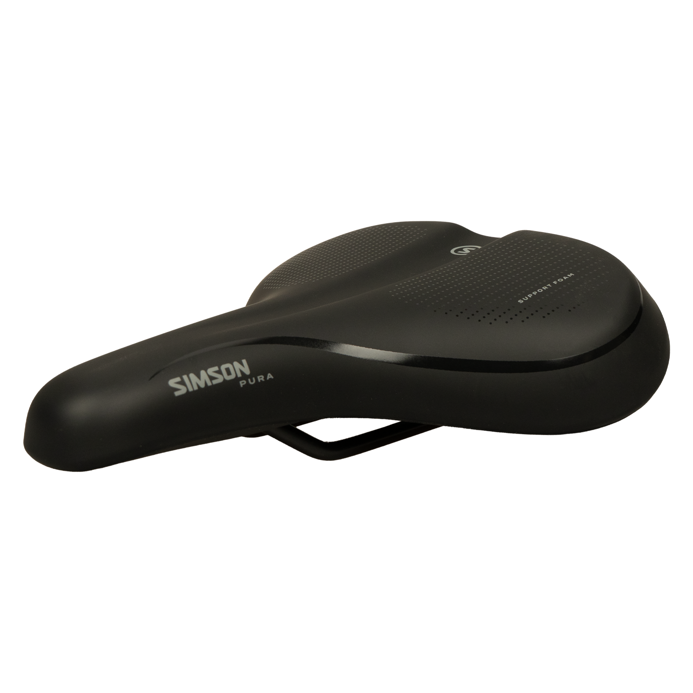 Simson Pura Fietszadel - Unisex - Zwart