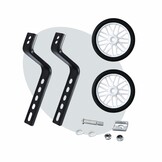 Voltano Zijwieltjes Strong - Wit - 12-20 Inch - Verstevigd Staal