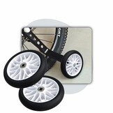Voltano Zijwieltjes Strong - Wit - 12-20 Inch - Verstevigd Staal