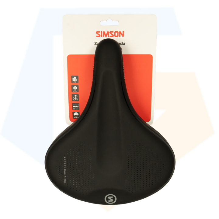 Simson Comoda Fietszadel - Unisex - Zwart