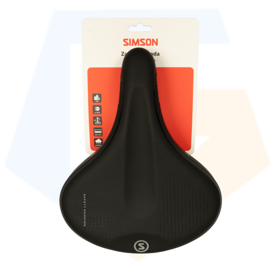 Simson Comoda Fietszadel - Unisex - Zwart