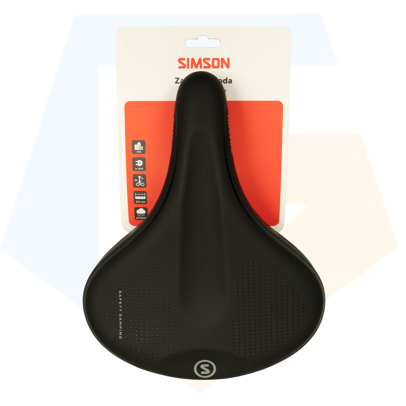 Simson Comoda Fietszadel - Unisex - Zwart