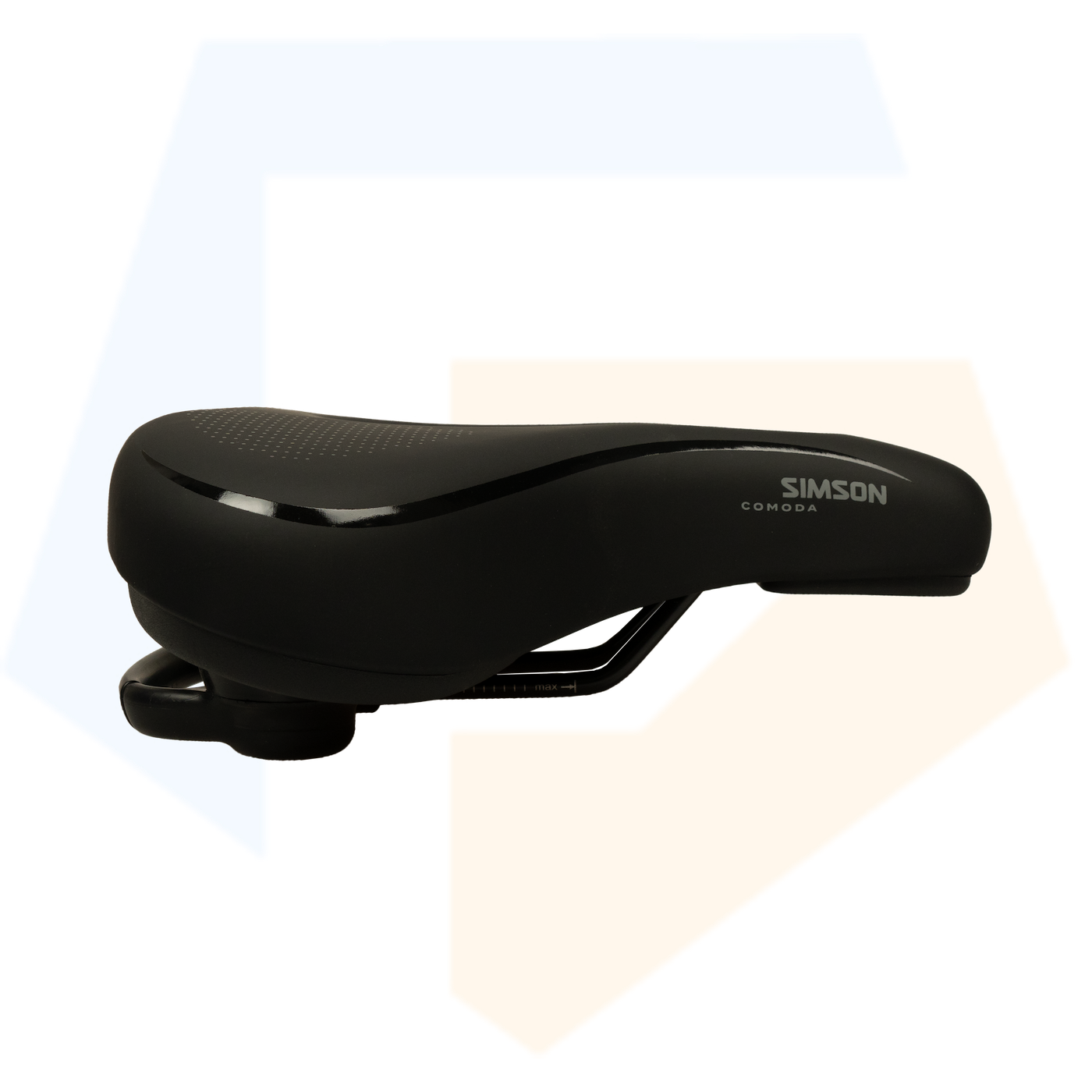 Simson Comoda Fietszadel - Unisex - Zwart