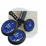 Voltano Zijwieltjes Strong - Blauw - 12-20 Inch - Verstevigd Staal