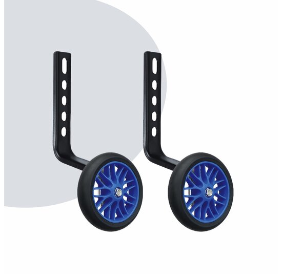 Voltano Zijwieltjes Strong - Blauw - 12-20 Inch - Verstevigd Staal