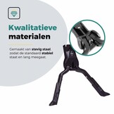 Voltano Dubbele Fietsstandaard - Zwart - 300MM - 24 t/m 29 Inch