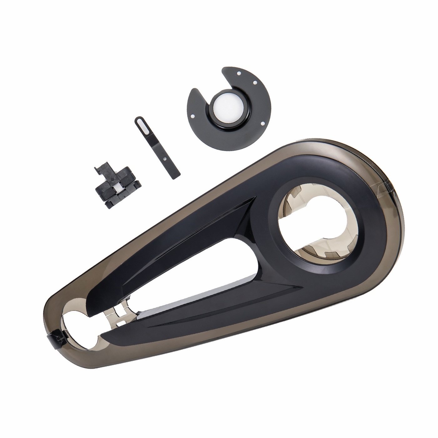 Voltano Kettingkast 26/28 Inch - Smoke / Zwart - Met Bevestigingsmateriaal