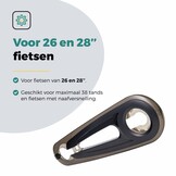 Voltano Kettingkast 26/28 Inch - Smoke / Zwart - Met Bevestigingsmateriaal