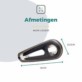Voltano Kettingkast 26/28 Inch - Smoke / Zwart - Met Bevestigingsmateriaal