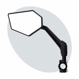 Voltano E-bike Fietsspiegel XL Links - Zwart - Anti Reflectie