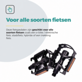 Voltano Antislip E-bike / Stadsfiets Fietspedalen 420077 - Zwart - Aluminium - Reflectoren