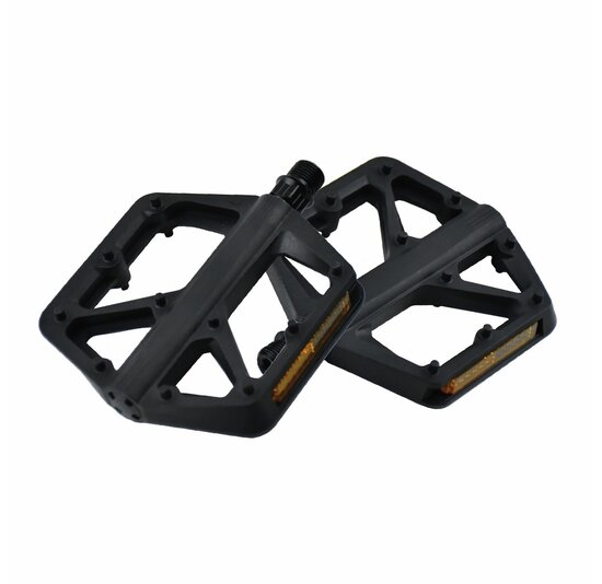 Voltano MTB / Racefietspedalen 422015 - Mat Zwart - Brede Grip Pedalen - Antislip