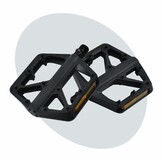Voltano MTB / Racefietspedalen 422015 - Mat Zwart - Brede Grip Pedalen - Antislip