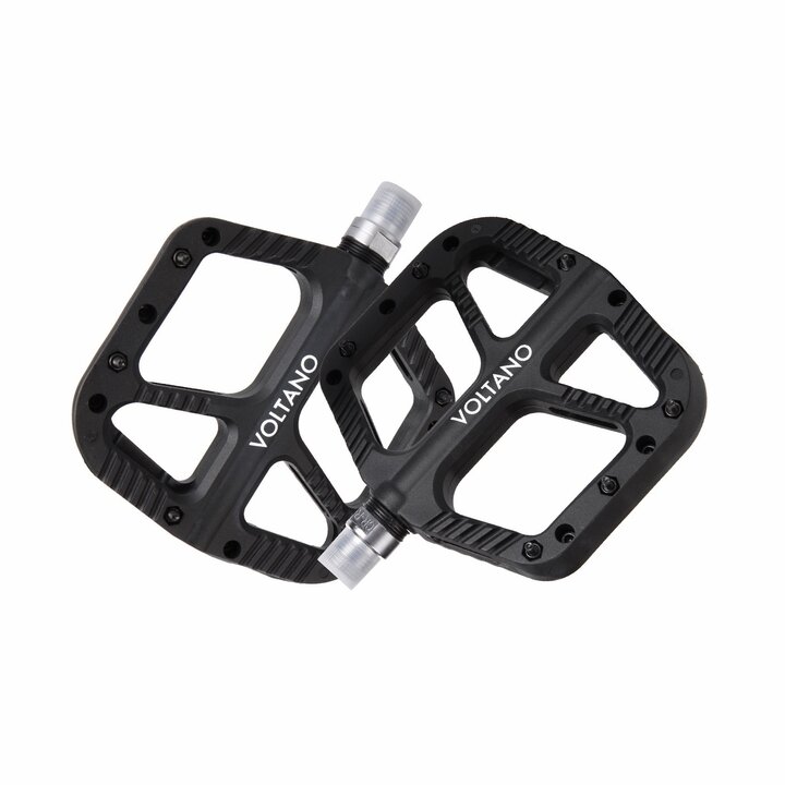 Voltano MTB / Racefietspedalen - Mat Zwart - Antislip - Grip pedalen