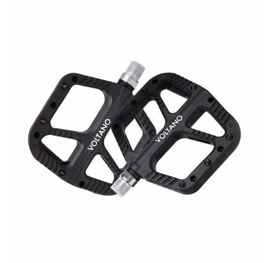 Voltano MTB / Racefietspedalen - Mat Zwart - Antislip - Grip pedalen