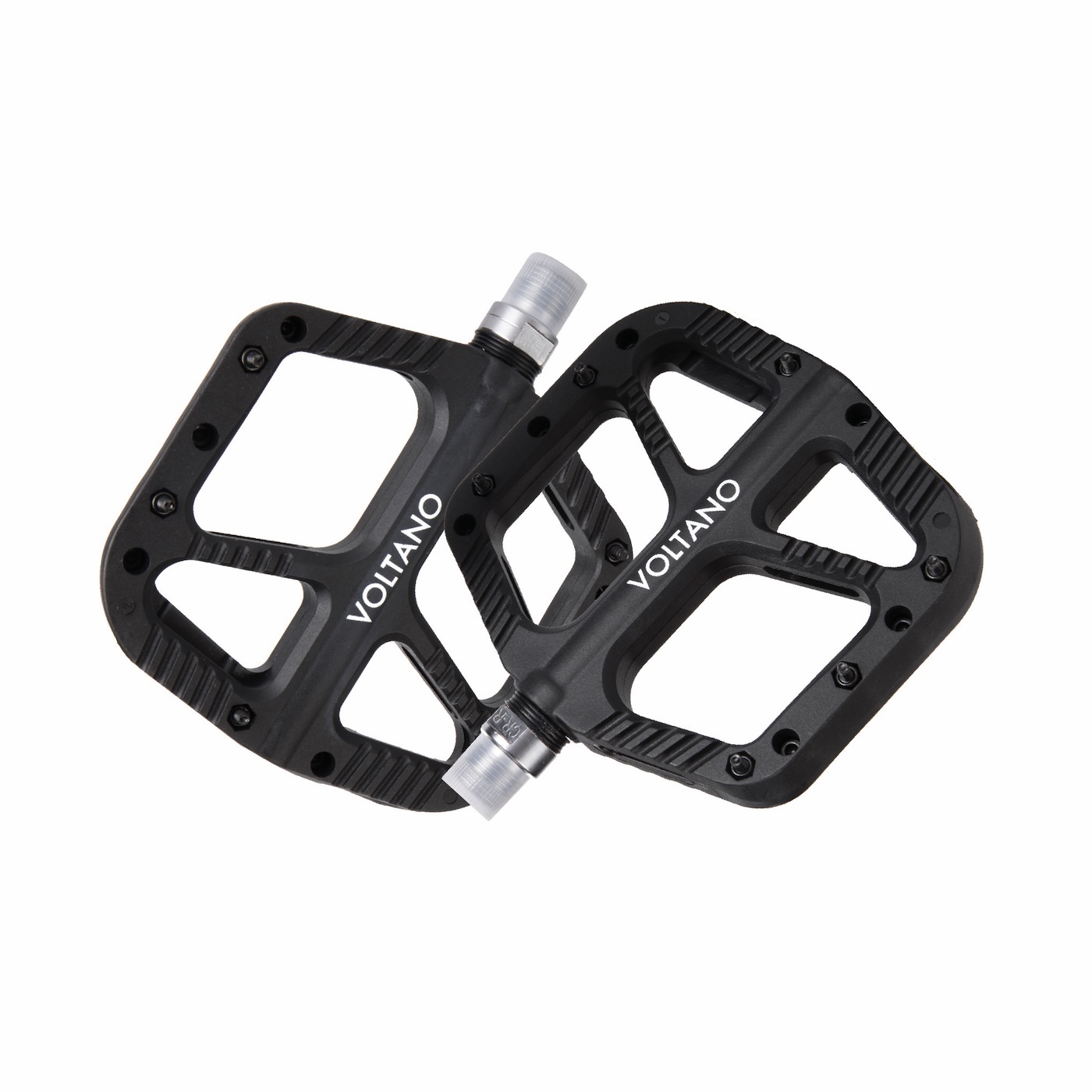 Voltano MTB / Racefietspedalen - Mat Zwart - Antislip - Grip pedalen