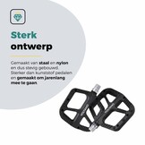 Voltano MTB / Racefietspedalen - Mat Zwart - Antislip - Grip pedalen