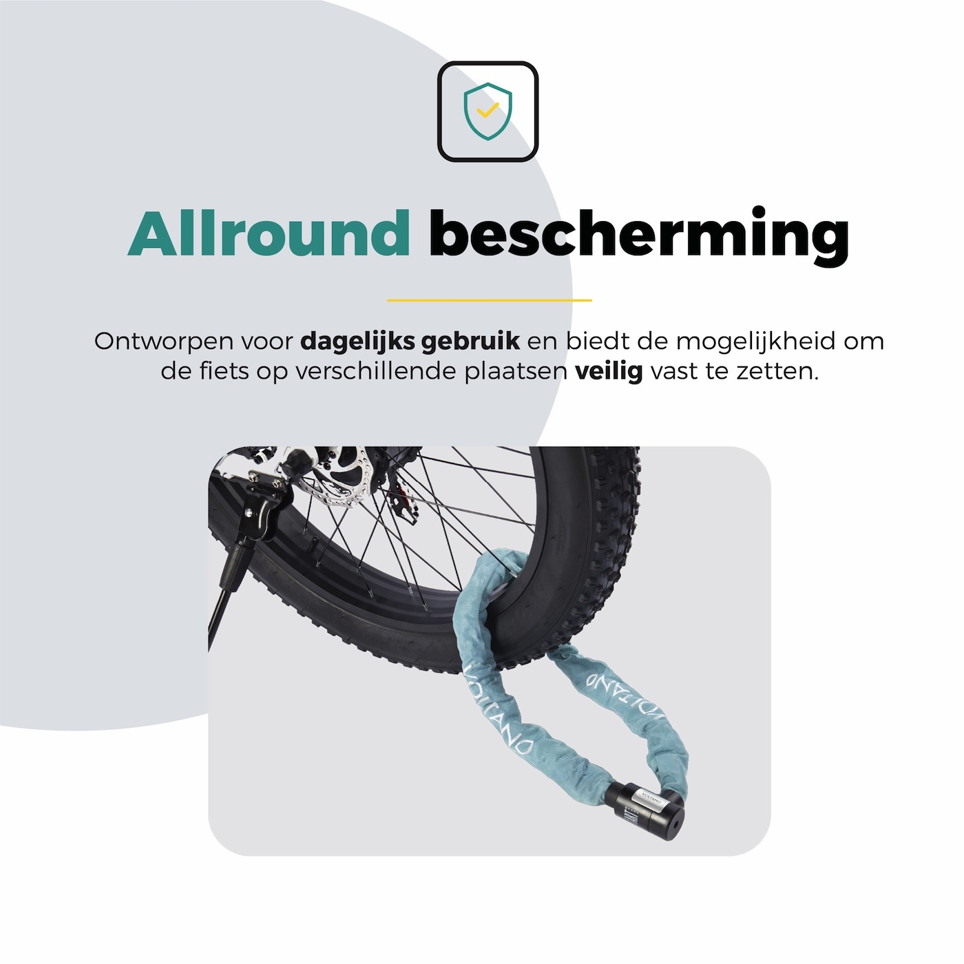 Voltano ART2 Kettingslot - Ice Blauw - 100 CM - ART 2 Slot