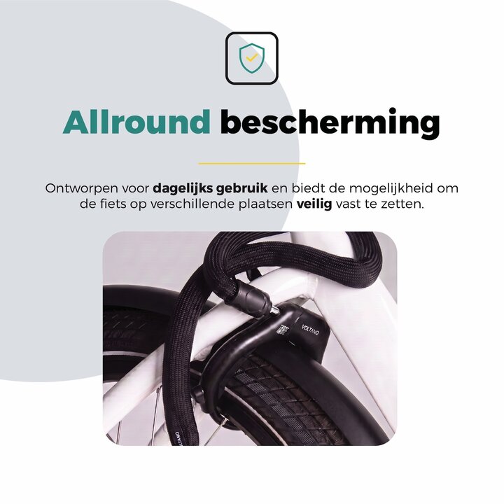 Voltano Insteekketting – 100 cm – Zwart - 5,5 MM Gehard Staal