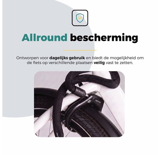 Voltano Insteekketting – 100 cm – Zwart - 5,5 MM Gehard Staal