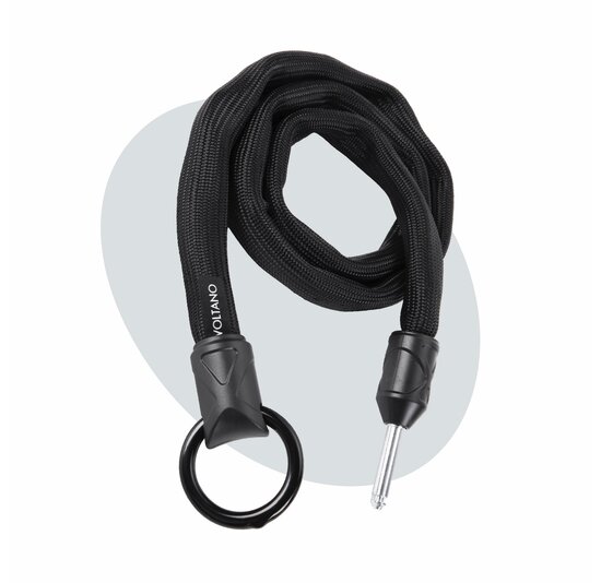 Voltano Insteekketting – 100 cm – Zwart - 5,5 MM Gehard Staal