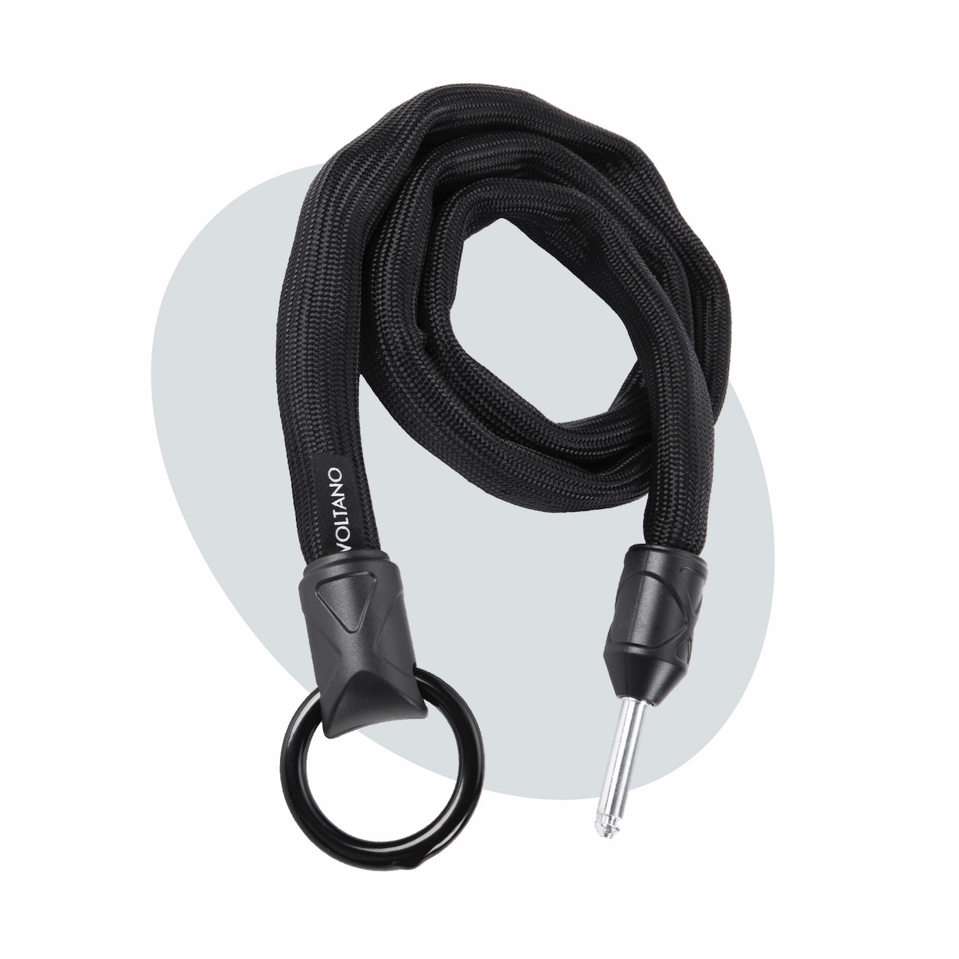 Voltano Insteekketting – 100 cm – Zwart - 5,5 MM Gehard Staal