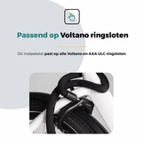 Voltano Insteekketting – 100 cm – Zwart - 5,5 MM Gehard Staal