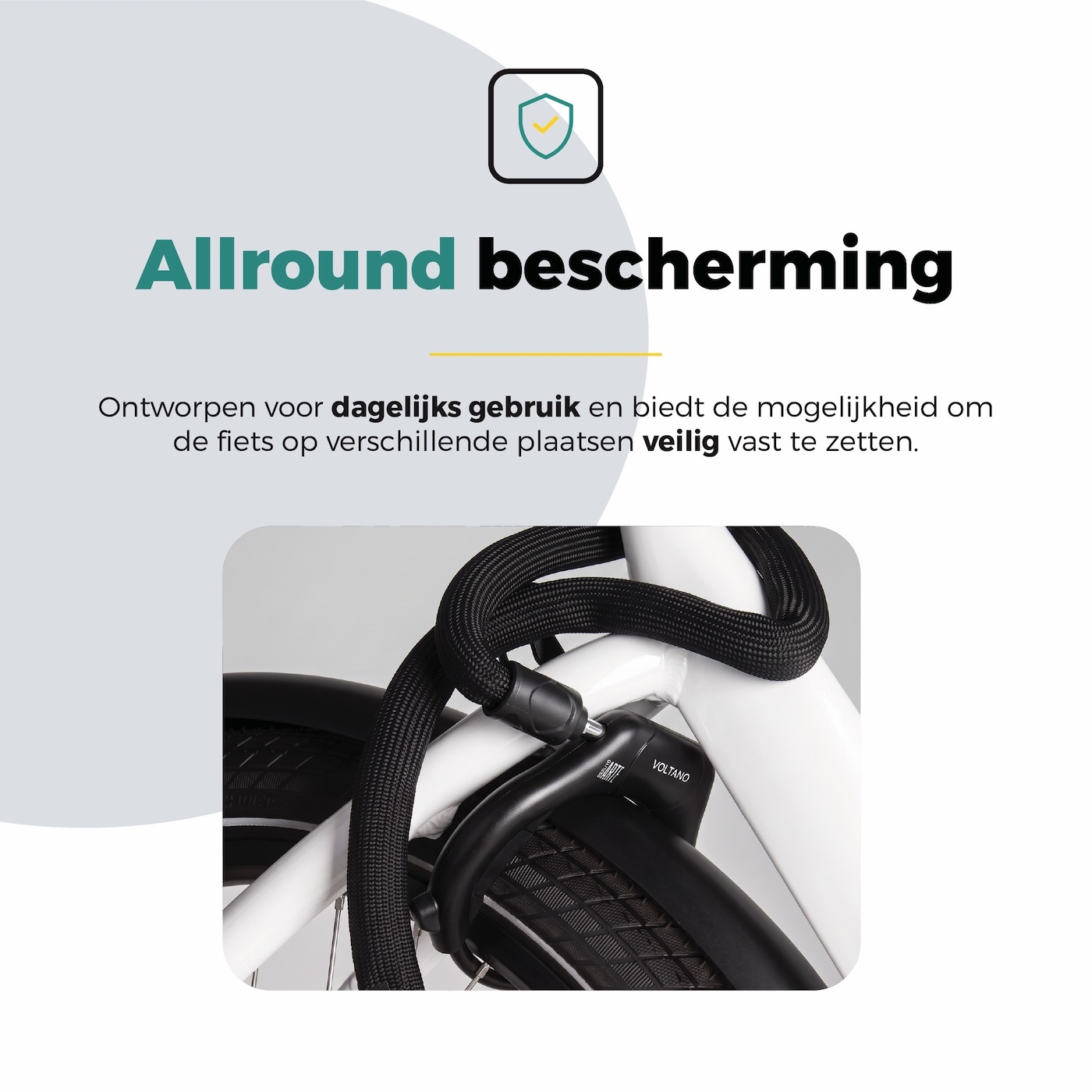 Voltano Insteekketting – 140 cm – Zwart - 5,5 MM Gehard Staal