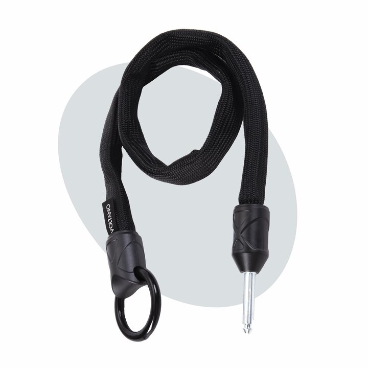 Voltano Insteekketting – 140 cm – Zwart - 5,5 MM Gehard Staal