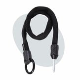 Voltano Insteekketting – 140 cm – Zwart - 5,5 MM Gehard Staal