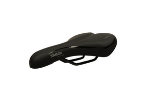 Simson Gita Moderate Fietszadel - Unisex - Zwart