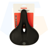 Simson Armonia Relaxed Fietszadel - Unisex - Zwart